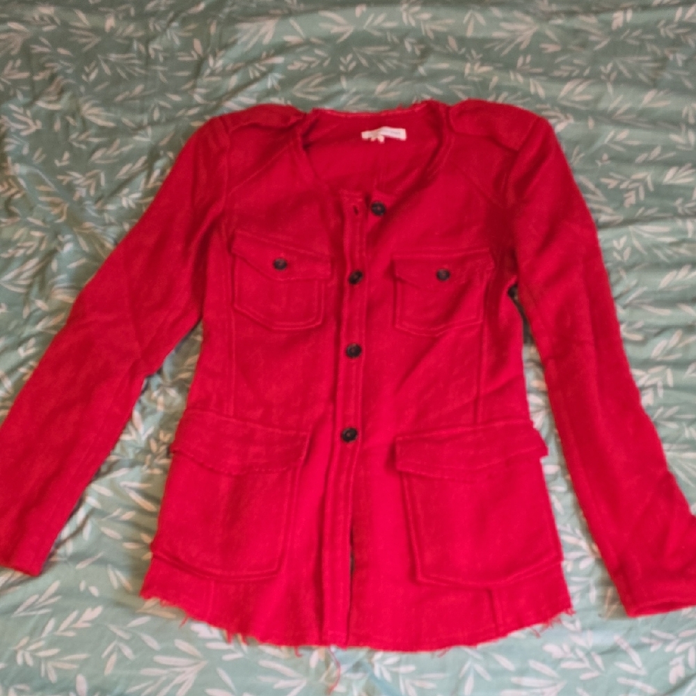 Elegant Red Women's Blazer